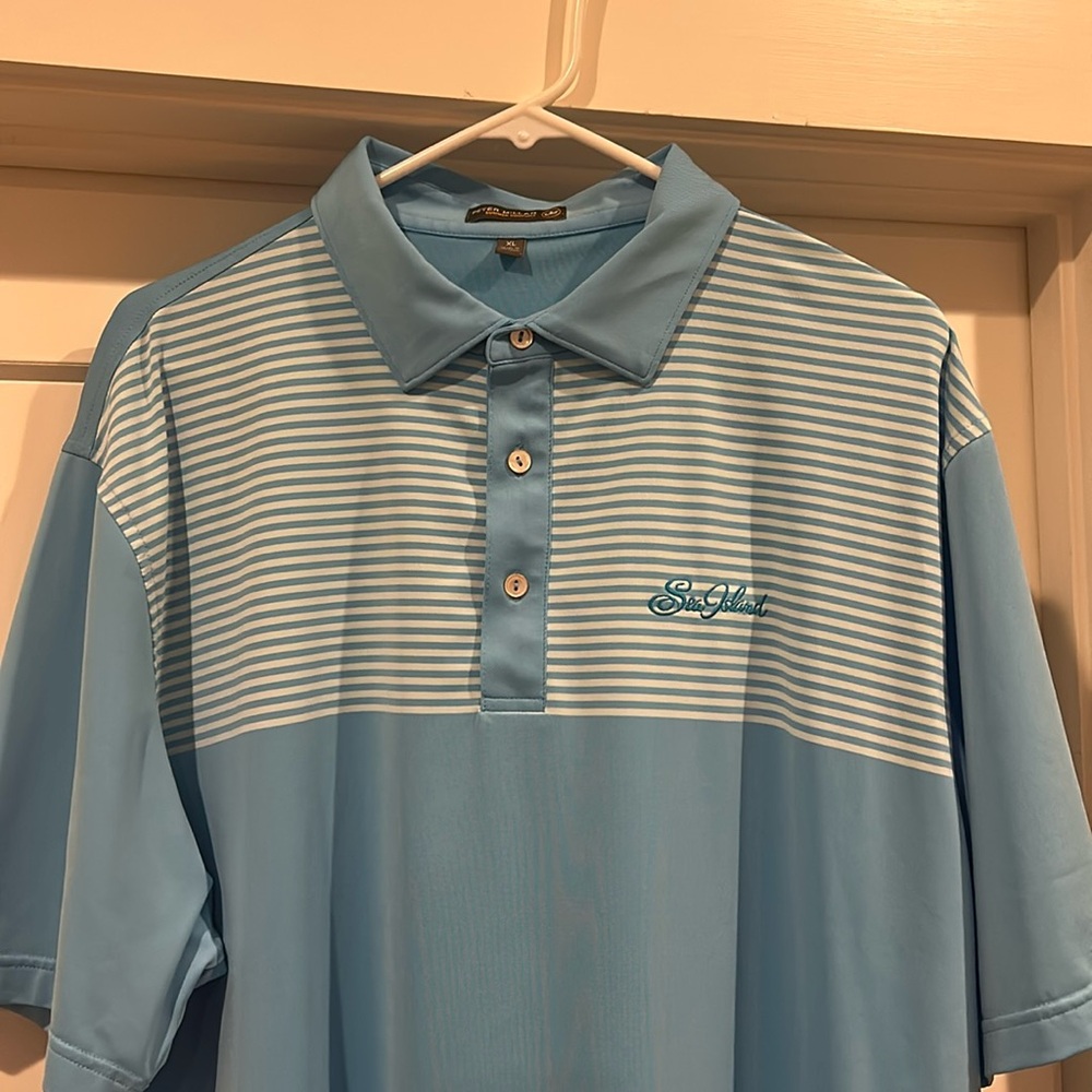 XL Peter Millar Golf Shirt. Sea Island. Excellent Condition.
